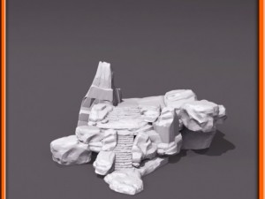 generic stone stairs basemesh Modelo 3D
