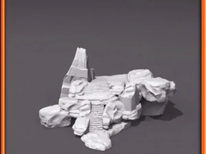 generic stone stairs basemesh 3D Model
