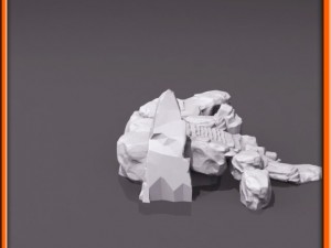 generic stone stairs basemesh Modelo 3D