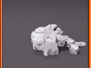 generic stone stairs basemesh Modelo 3D