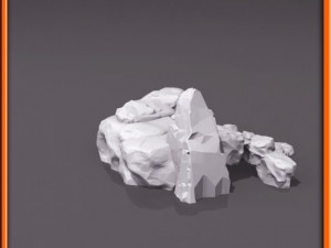 generic stone stairs basemesh Modelo 3D