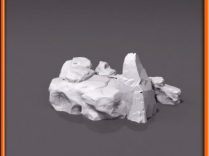 generic stone stairs basemesh Modelo 3D