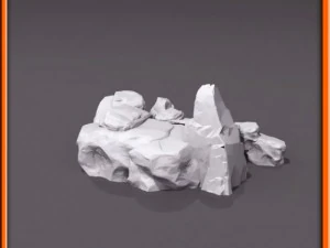 generic stone stairs basemesh 3D Model