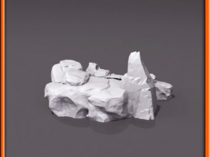 generic stone stairs basemesh Modelo 3D