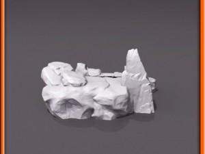 generic stone stairs basemesh Modelo 3D