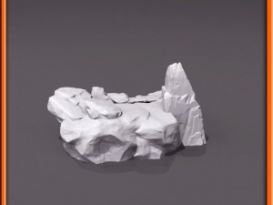 generic stone stairs basemesh Modelo 3D