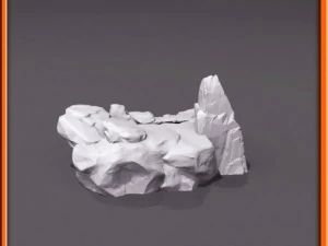 generic stone stairs basemesh 3D Model