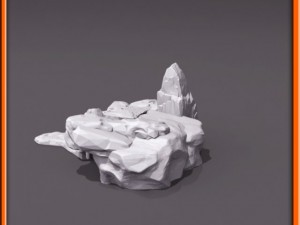 generic stone stairs basemesh Modelo 3D