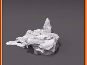 generic stone stairs basemesh Modelo 3D