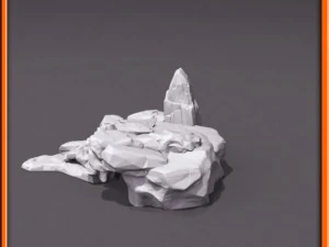 generic stone stairs basemesh 3D Model