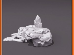 generic stone stairs basemesh Modelo 3D