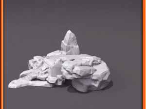 generic stone stairs basemesh Modelo 3D