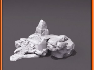 generic stone stairs basemesh Modelo 3D