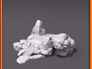 generic stone stairs basemesh Modelo 3D