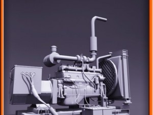 Diesel generator Modello 3D