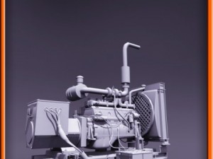Diesel generator Modello 3D