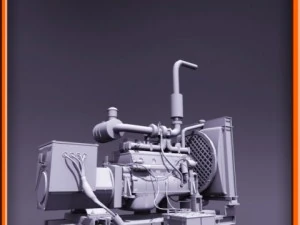 Diesel generator 3D Model
