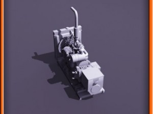Diesel generator Modello 3D