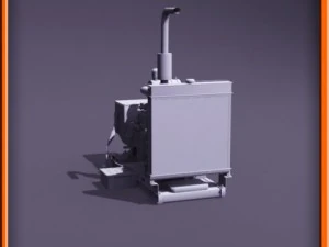 Diesel generator 3D Model