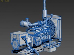 Diesel generator 3D Model