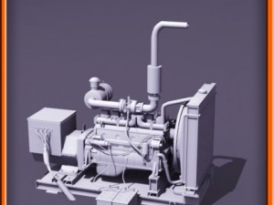 Diesel generator Modello 3D