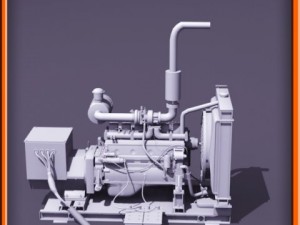Diesel generator Modello 3D