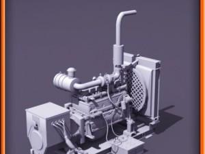 Diesel generator Modello 3D