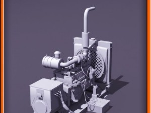 Diesel generator Modello 3D