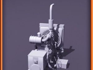 Diesel generator Modello 3D