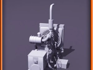 Diesel generator 3D Model