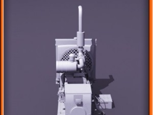 Diesel generator Modello 3D