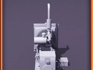 Diesel generator 3D Model