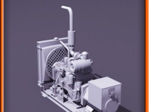 Diesel generator Modello 3D