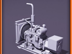 Diesel generator Modello 3D