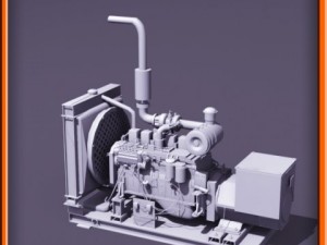 Diesel generator Modello 3D