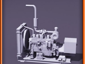 Diesel generator Modello 3D