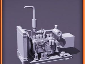 Diesel generator Modello 3D