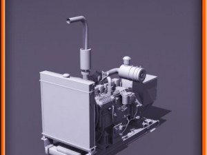 Diesel generator Modello 3D