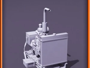 Diesel generator 3D Model