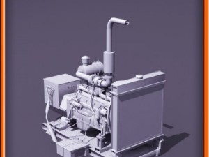 Diesel generator Modello 3D