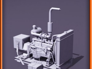 Diesel generator Modello 3D