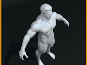 realistic male body 3D 모델