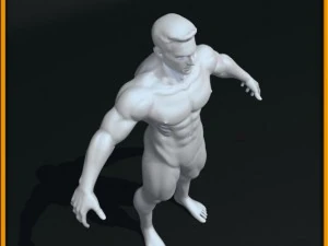 realistic male body 3D Model