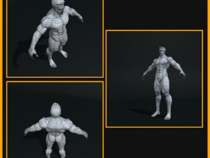 realistic male body 3D 모델