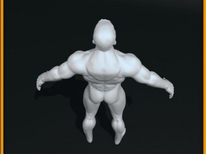 realistic male body 3D 모델