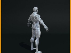 realistic male body 3D 모델