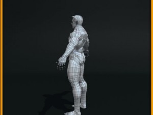 realistic male body 3D 모델