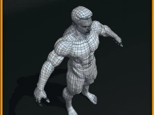 realistic male body 3D Model