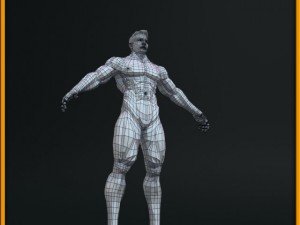realistic male body 3D 모델