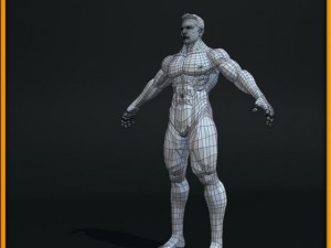 realistic male body 3D 모델